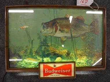 BUDWEISER SHADOW BOX LIGHT UP SIGN