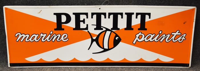 PETTIT MARINE PAINTS ALUMINUM SIGN