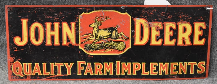 JOHN DEERE QUALITY FARM IMPLEMENTS SIGN