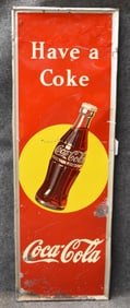 1948 "HAVE A COKE" TIN SIGN