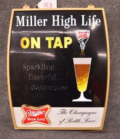 MILLER HIGH LIFE ON TAP LIGHT UP SIGN
