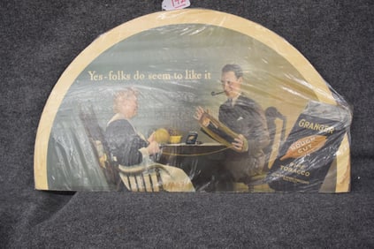 GRANGER PIPE TOBACCO CARDBOARD SIGN
