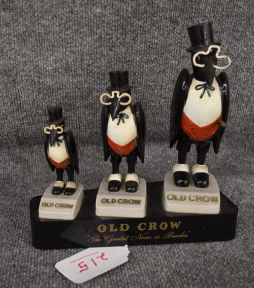 OLD CROW ADVERTISING PLASTIC DISPLAY (1 of 3)