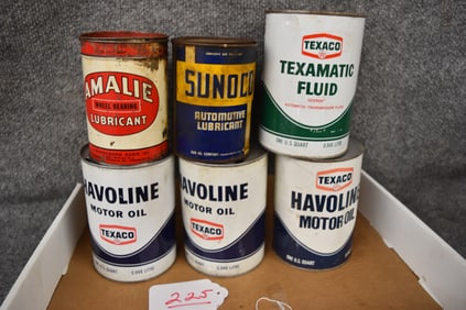 COLLECTION OF OIL CANS