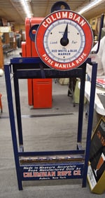 COLUMBIAN ROPE CO. DISPLAY/ROPE CUTTER MACHINE