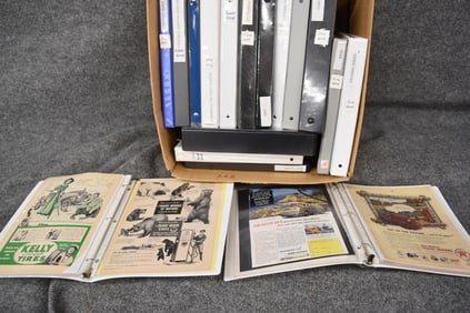 (17) BINDERS OF VINTAGE AUTOMOTIVE PRINTS