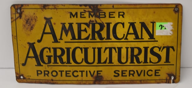 AMER. AGRICULTURIST SIGN