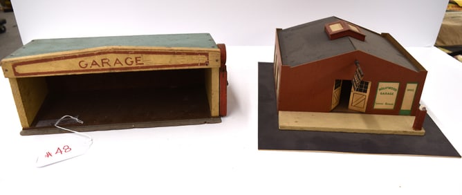 (2) TOY GARAGES