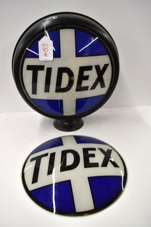 TIDEX GAS GLOBE: TIDEX METAL BODY GLASS GLOBE