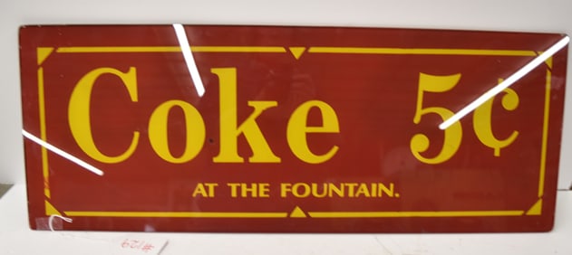 COKE 5 CENTS SIGN