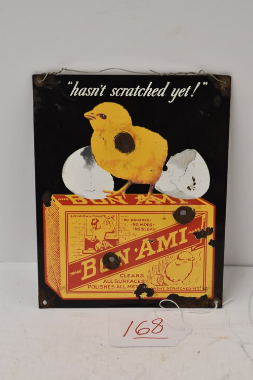 BON-AMI SIGN: PORCELAIN "BON-AMI" SIGN