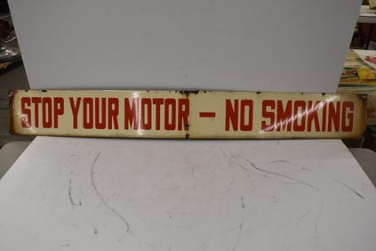 STOP YOUR MOTOR SIGN