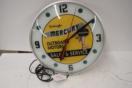 MERCURY OUTBOARD MOTORS CLOCK