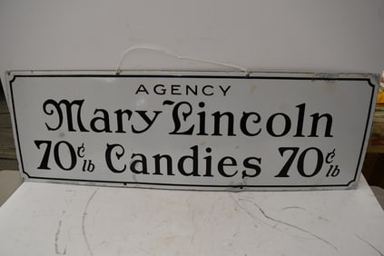 MARY LINCOLN CANDIES SIGN