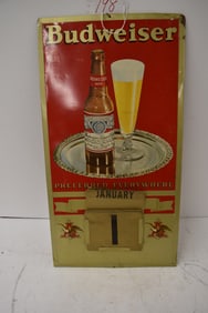 BUDWEISER CALENDAR SIGN