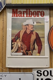 MARLBORO CIGARETTE TIN DEALER SIGN