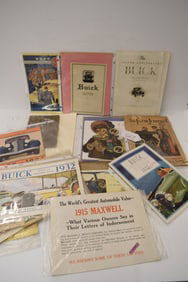 GROUP OF 1904-1934 AUTOMOBILE PAMPHLETS