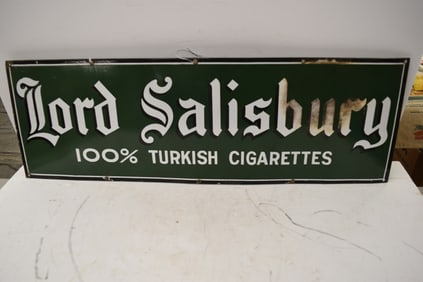 LORD SALISBURY CIGARETTES PORCELAIN SIGN
