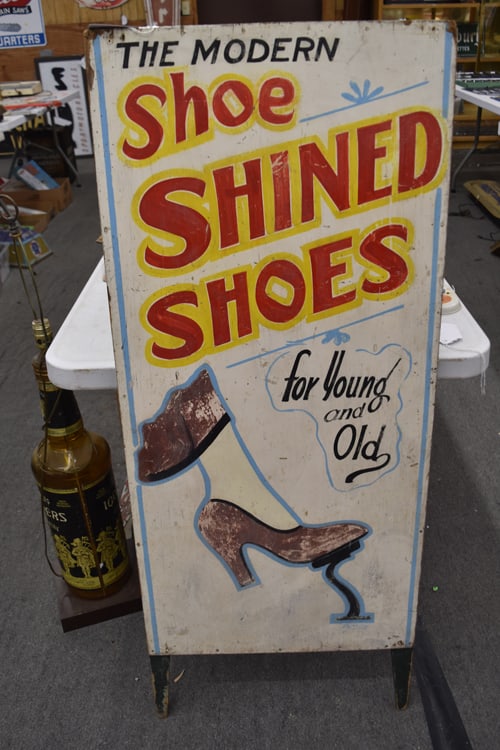 THE MODERN SHOE SHINED SHOES WOOD SIGN (1 of 2)