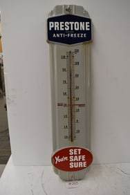 PRESTONE ANTIFREEZE PORCELAIN THERMOMETER