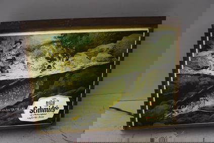 SCHMIDT'S TASTE OF LIFE BEER LIGHT UP SIGN
