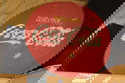 MASONITE COCA-COLA SIGN