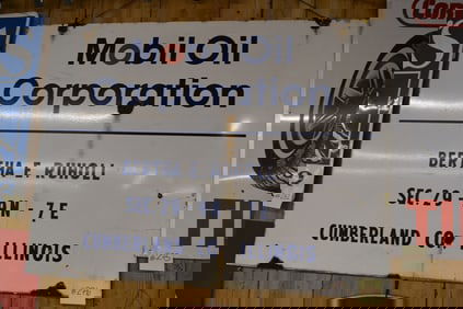 MOBIL OIL CORP. SIGN