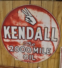 KENDALL THE 2000 MILE OIL SIGN
