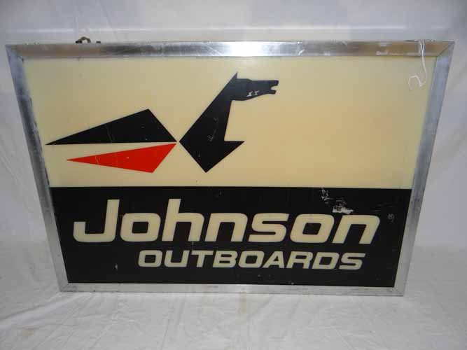 Johnson Outboard Motor Sign