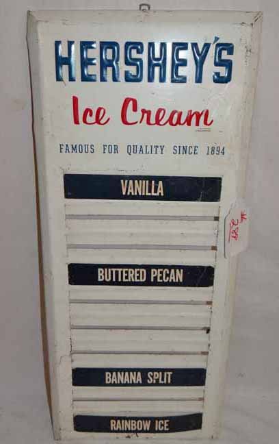 Hershey's Ice Cream Menu Board: Hershey's Ice Cream Menu Board - 11"W x 28 1/2"H