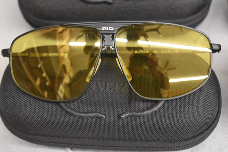 FOUR PAIRS OF ZEISS SHOOTING GLASSES (1 of 1)
