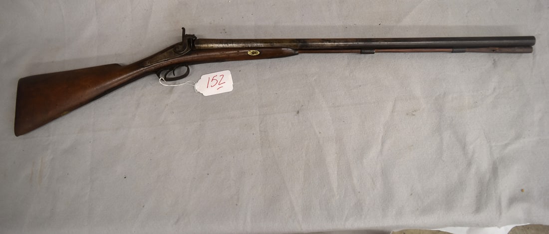 BLACK POWDER SHOTGUN: 2637-19 BLACK POWDER PERCUSSION SIDE BY SIDE 12 GAUGE SHOTGUN