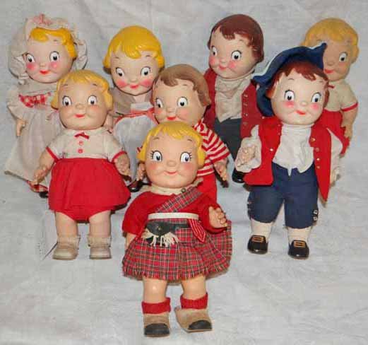 (8) Campbell's Kids Dolls: (8) Campbell's Kids Vinyl Dolls, 9 1/2"