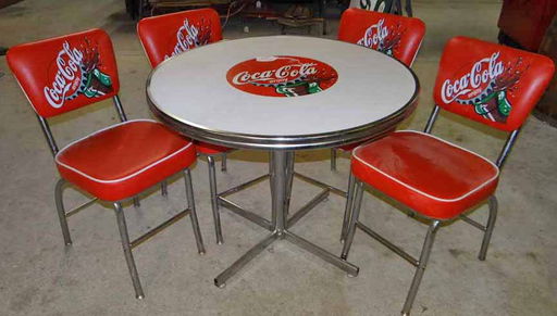 Coca Cola Table Chair Set