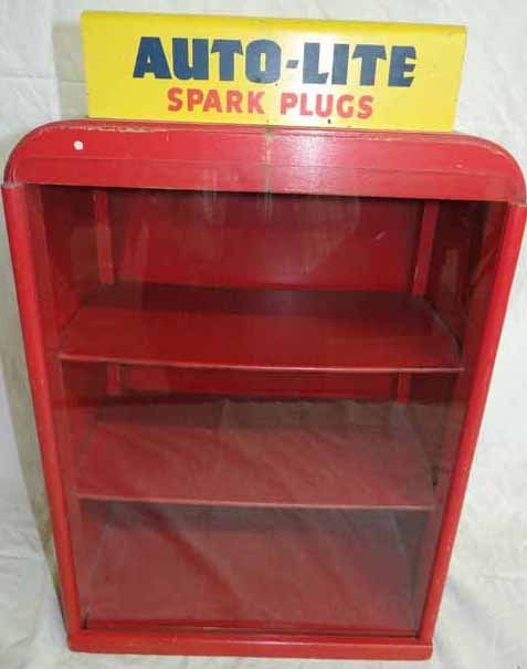Auto Lite Spark Plug Display Case: Auto Lite Spark Plug Display Case