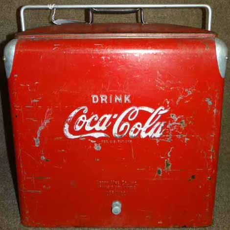 "Drink Coca Cola" Picnic Cooler: Coca Cola Picnik Cooler 17"L x 12" W x 19"H