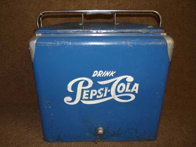 Drink Pepsi Cola Blue Picnic Cooler: "Drink Pepsi" Cola Blue Picnic Cooler 19"L X 13"W x 19"h