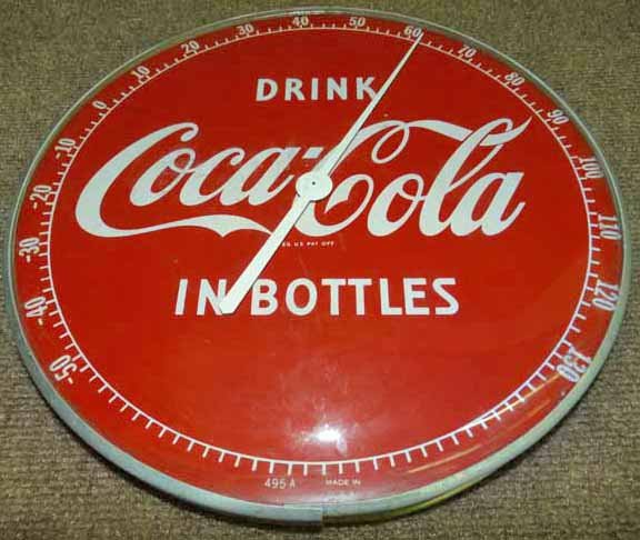 Coca Cola Thermometer: Drink Coca Cola in Bottles Thermometer
