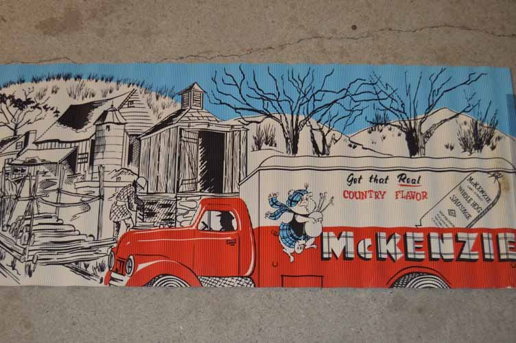 McKenzie Whole Hog Sausage Cardboard Sign (1 of 2)