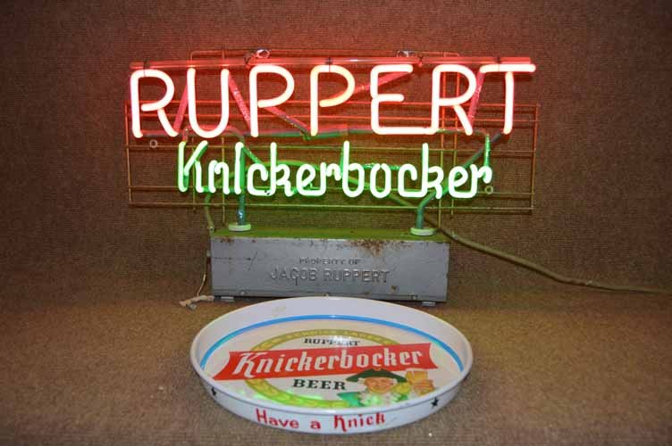 Ruppert Knickerbocker Advertising Neon Light & (1 of 1)