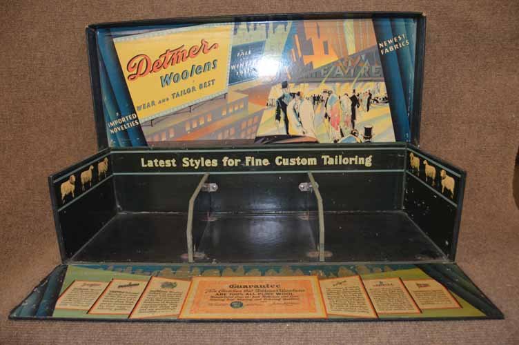 Detmar Woolens Advertising Display Box (1 of 1)