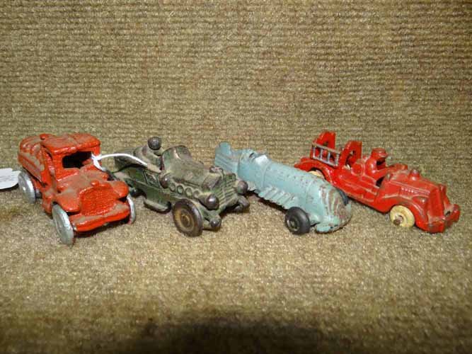 (4) Hubley Cast Iron Vehicles (1 of 2)