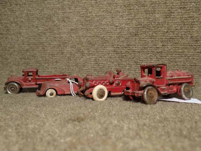 (4) Cast Iron Vehicles (1 of 2)