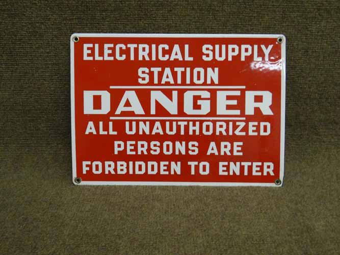 Electrical Supply Station Danger Sign (1 of 2)
