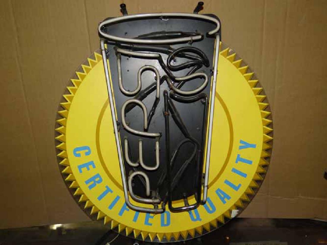 Pepsi Cola Neon Certified Quality Sign Dated 1992 (1 of 2)