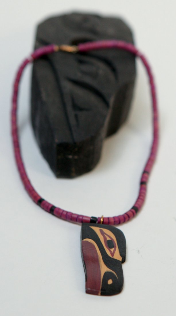 Hand Made Necklace: semi precious stones….by first nation artist Cecil Dawson
