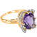 Floral Lavender Amethest & Diamond Ring - 2
