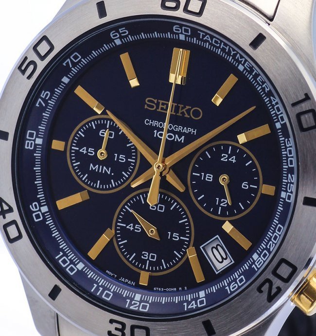 Seiko Men Watch - Made In Japan: 100% AUTHENTIC AND BRAND NEW SEIKO MEN WATCH, 100% MADE IN JAPAN, JAPAN 4R36 MOVEMENT, AUTOMATIC/HAND WINDING, SECOND HAND HALT MECHANISM, 24 JEWELS, 100M WR, DAY-DATE CALENDAR, BLUE DIAL, ORIGINAL SE