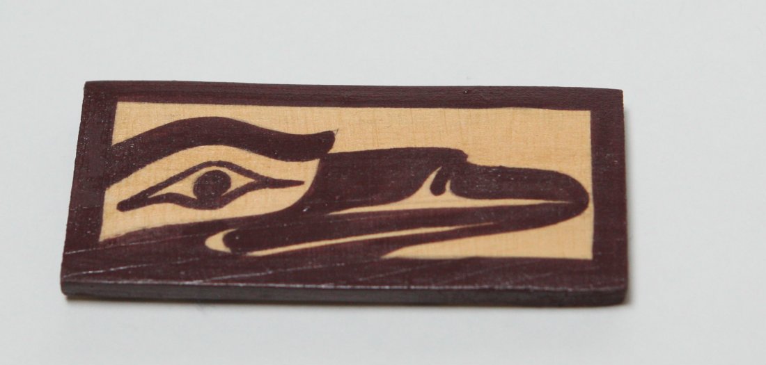 Raven Painting: Raven painting 4" by first nation artist Cecil Dawson