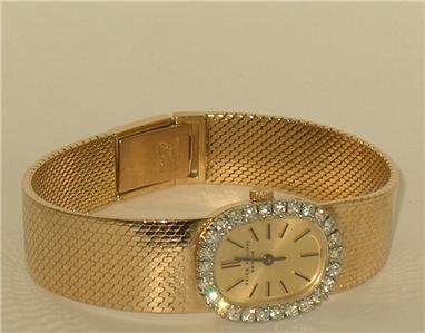 Patek Philippe Diamond Bezel 18K Solid Gold Watch: Patek Philippe Diamond Bezel 18K Solid Gold Watch...Swiss made; *VERY NICE DRESS STYLE CASE(18mm X 23mm)* ORIGINAL FACTORY SET DIAMOND BEZEL* VERY NICE SIGNED PATEK PHILIPPE DIAL*ORIGINAL SIGNED CROWN